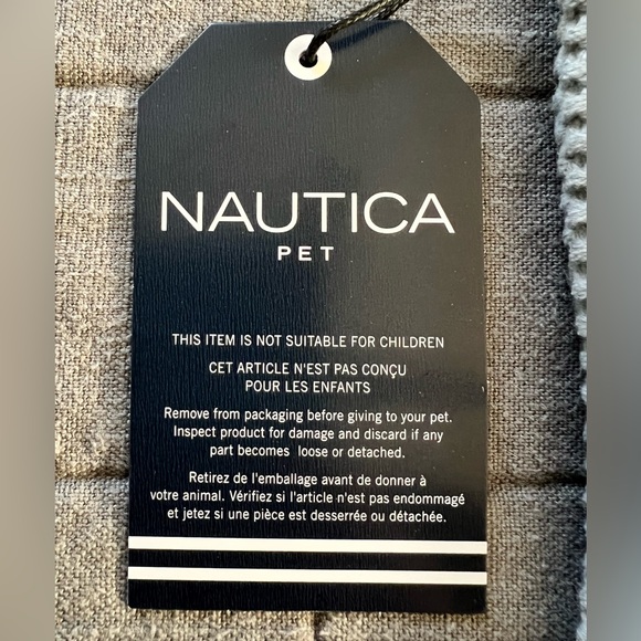 Nautica Pet Cable Knit Plaid Sweater - Size Small - Picture 4 of 4